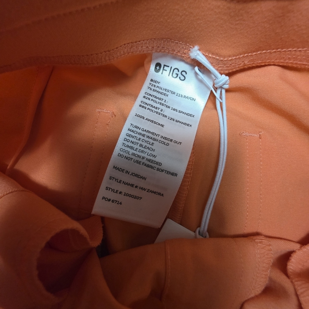 Figs Zamora NWT High Waisted Jogger Pants Spiced Cider Size XS/P - Picture 10 of 11
